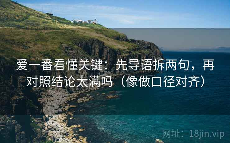 爱一番看懂关键：先导语拆两句，再对照结论太满吗（像做口径对齐）